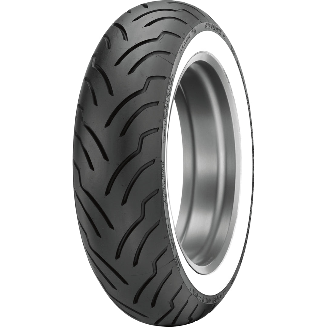 Dunlop American Elite 180/65B16 rear tire with wide whitewall (45131150)