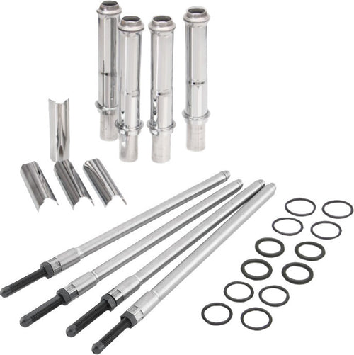 Chrome pushrod kit and covers — Twin Cam