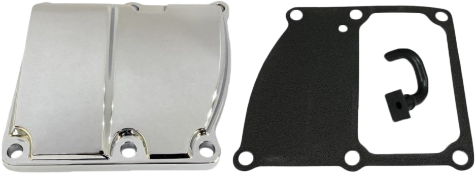 HardDrive chrome transmission top cover kit — M8
