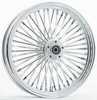 HD chrome 48-spoke 18x3.5 front SD · WG hub; 3/4-inch axle