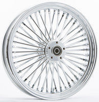 HD chrome 48-spoke 16x3.5 front DD · WG hub; 3/4-inch axle