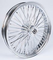 HD chrome 48-spoke 21x3.5 front DD · WG hub; 3/4-inch axle
