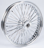 HD chrome 48-spoke 21x3.5 front DD · FLT hub; 1-inch axle
