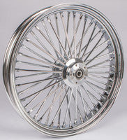 HD chrome 48-spoke 23x3.5 front DD · WG hub; 3/4-inch axle