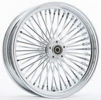 HD chrome 48-spoke 16x5.5 rear · Wide hub; 25mm axle