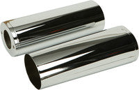 HardDrive chrome upper fork covers +2 inches — Touring / FLST
