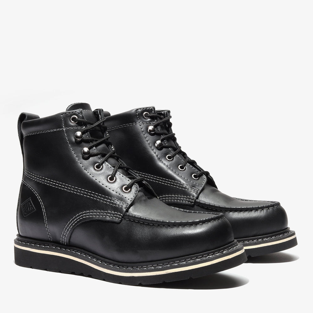 FRONTIER CLASSIC 6" MOC TOE JET BLACK XL
