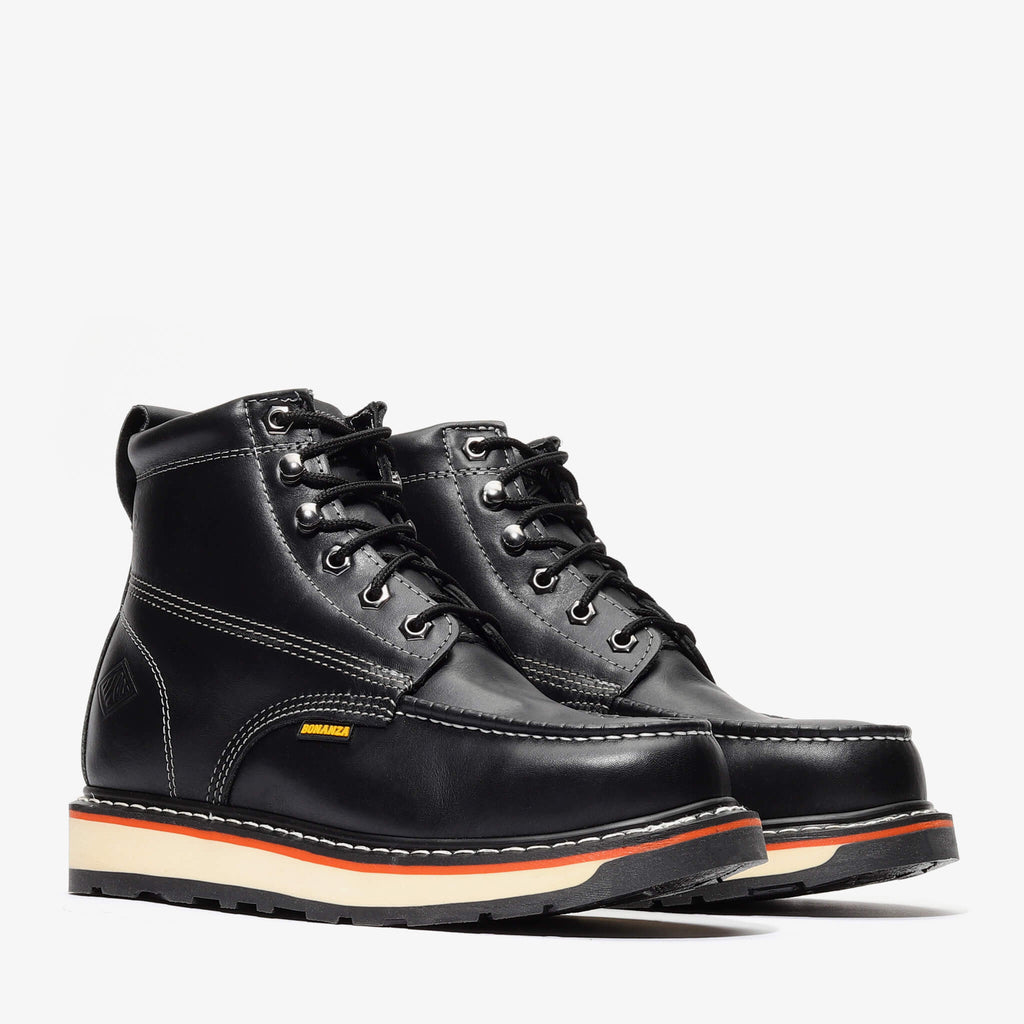 FRONTIER DUAL 6" MOC TOE BLACK Black