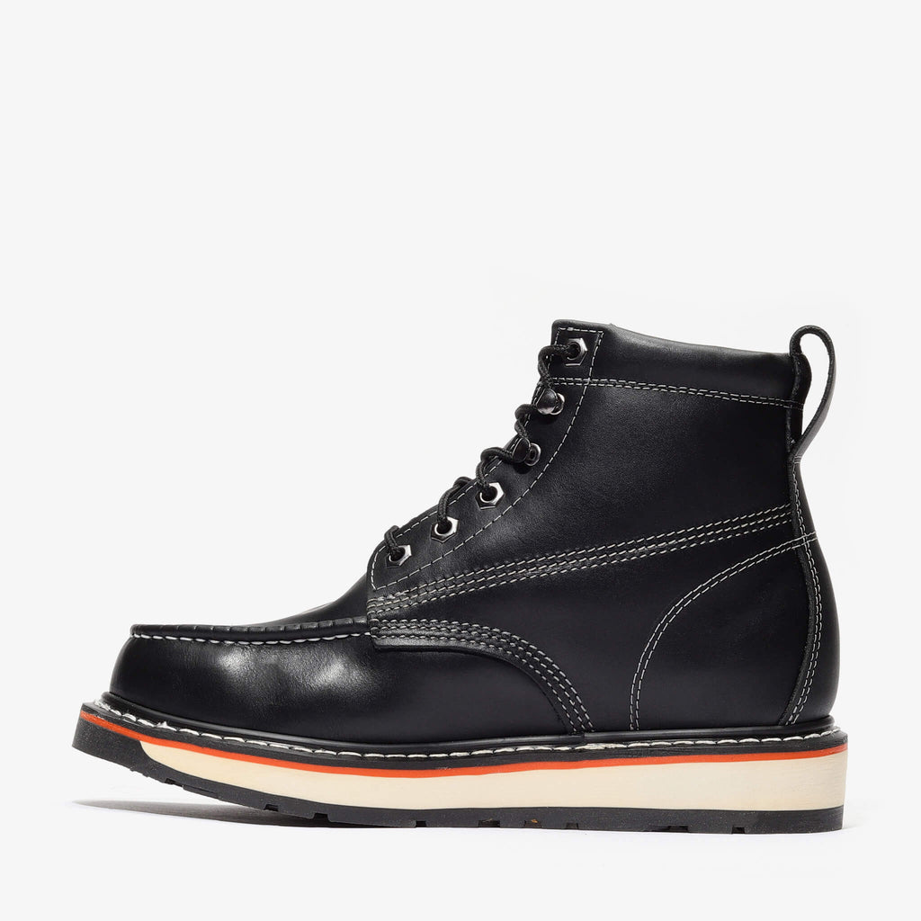 FRONTIER DUAL 6" MOC TOE BLACK Black