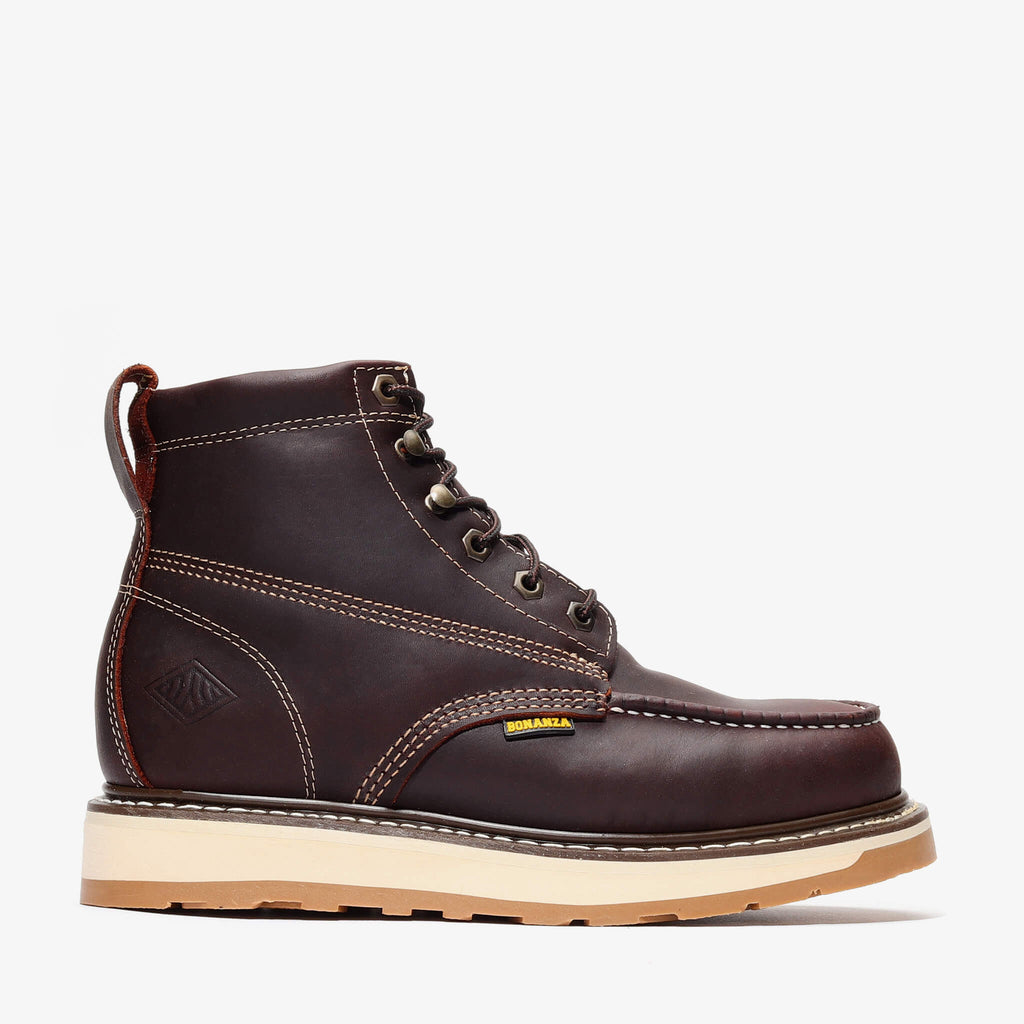 FRONTIER DUAL 6" MOC TOE BURGUNDY Burgundy