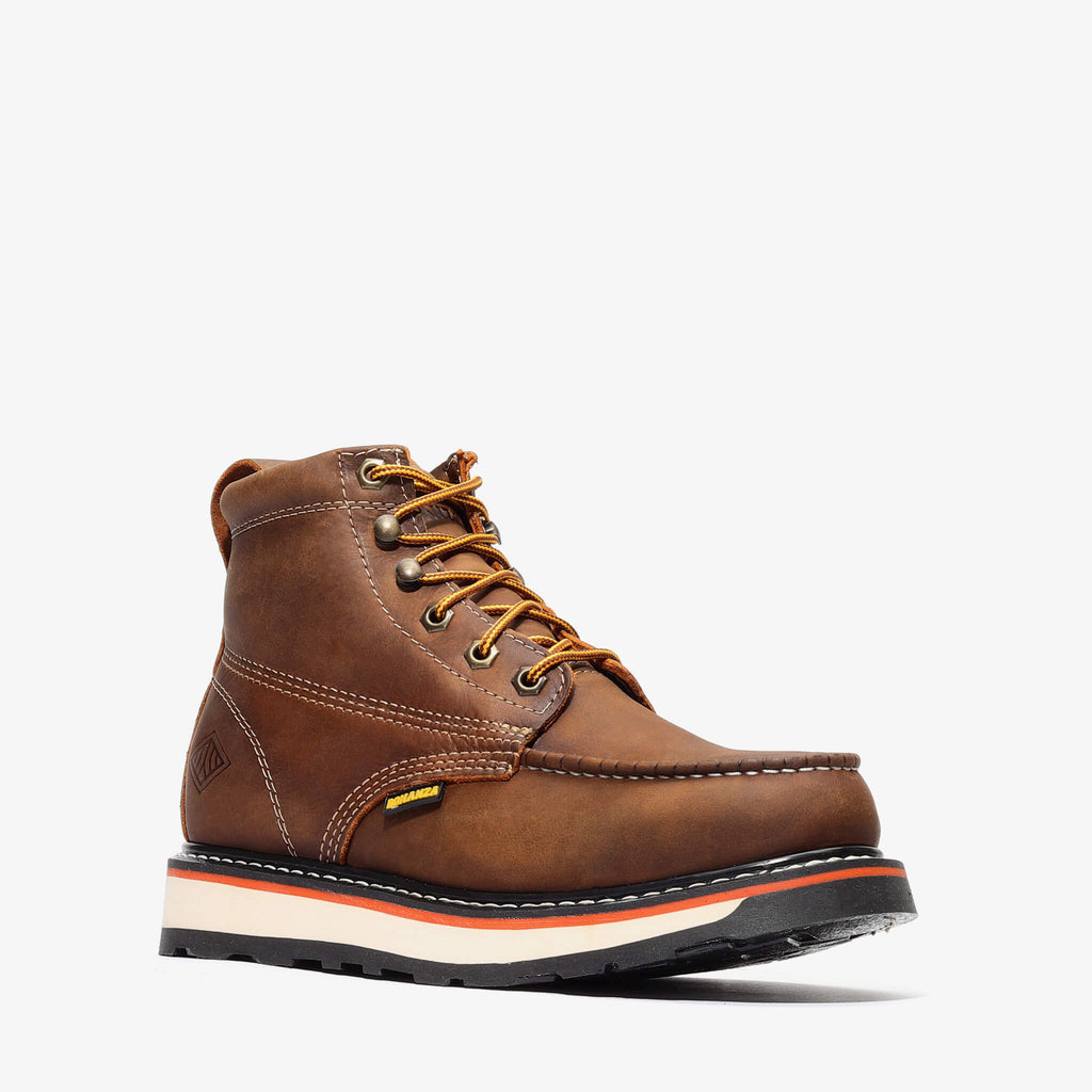 FRONTIER DUAL 6" MOC TOE (STEEL TOE) Crazy Brown