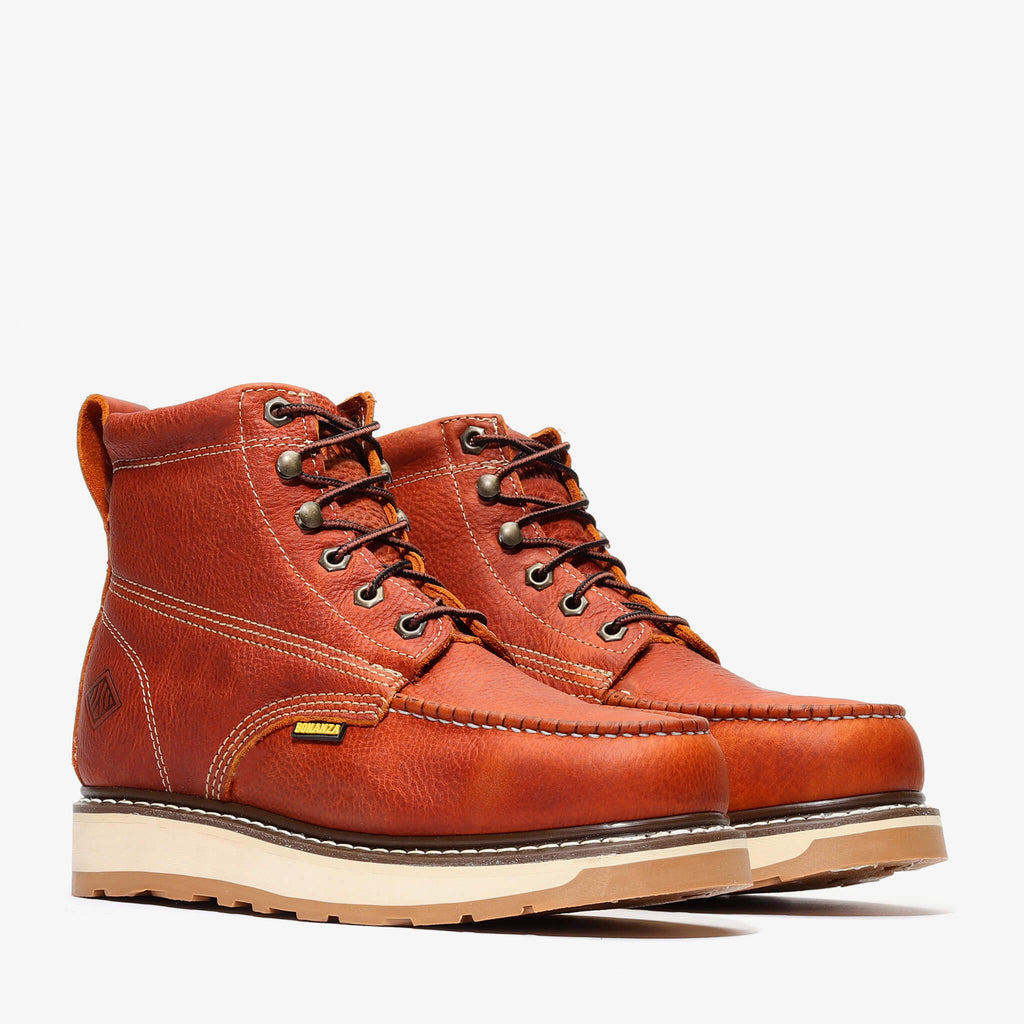 FRONTIER DUAL 6" MOC TOE (STEEL TOE) Light Brown