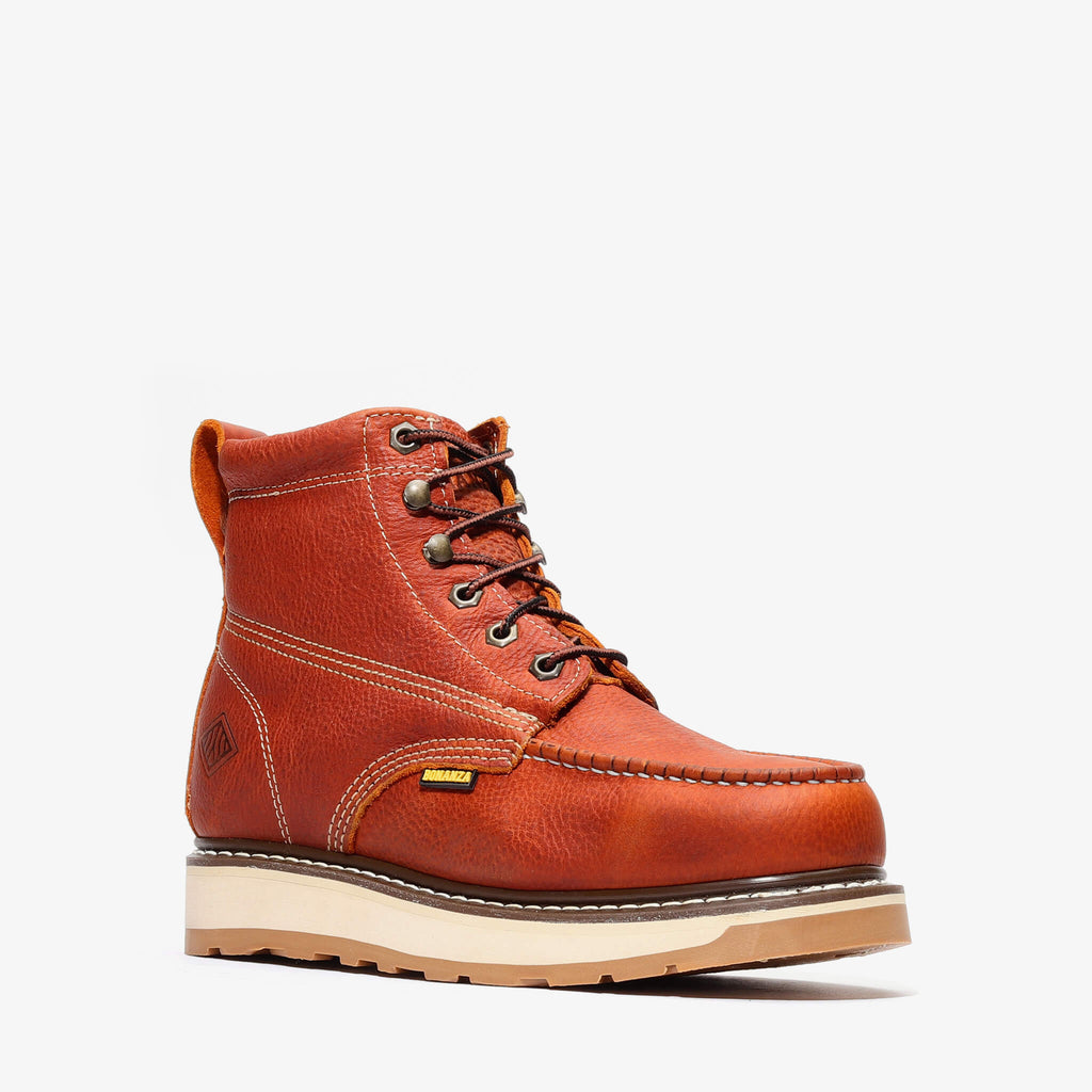 FRONTIER DUAL 6" MOC TOE (STEEL TOE) Light Brown