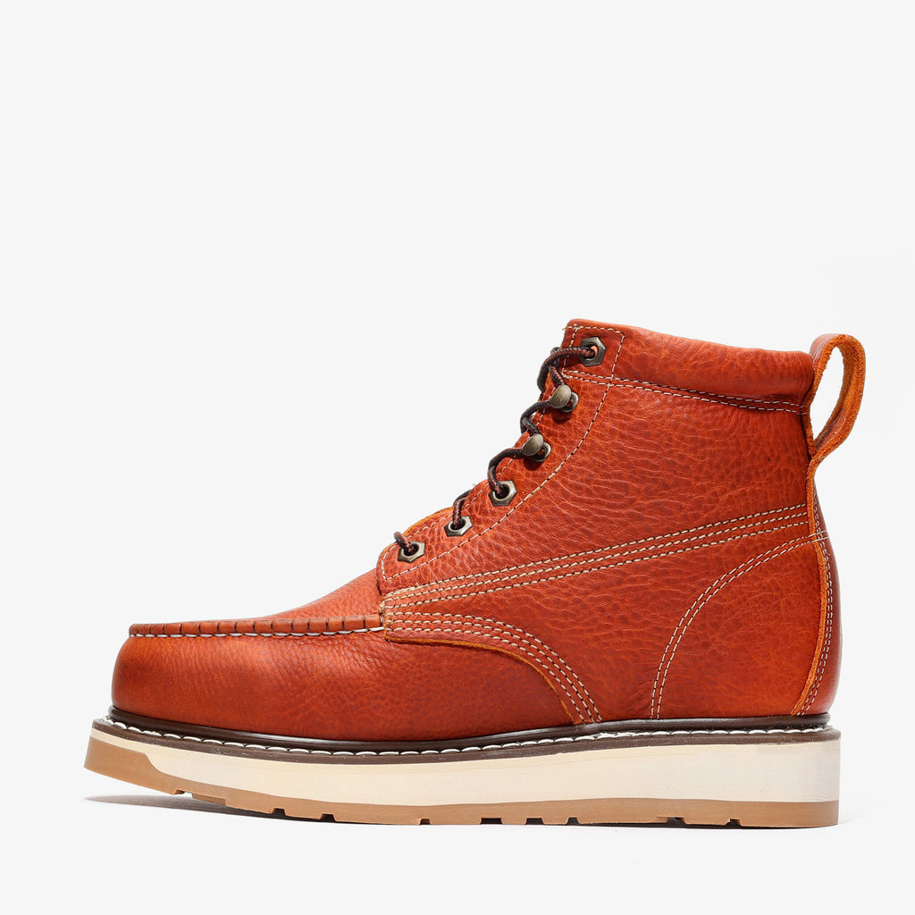 FRONTIER DUAL 6" MOC TOE (STEEL TOE) Light Brown
