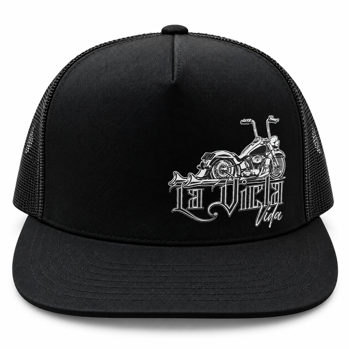 B/W Vicla Vida Motorcycle - Yupoong Trucker Hat