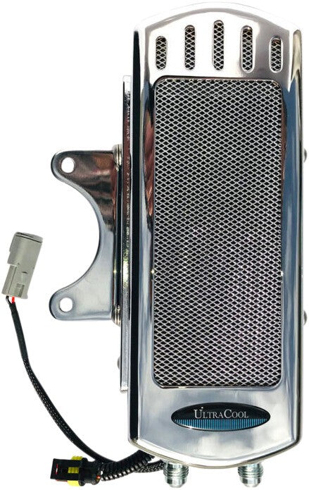 Chrome oil cooler — M8 Touring