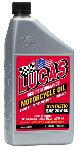 Lucas synthetic 20W50 oil, 1 quart