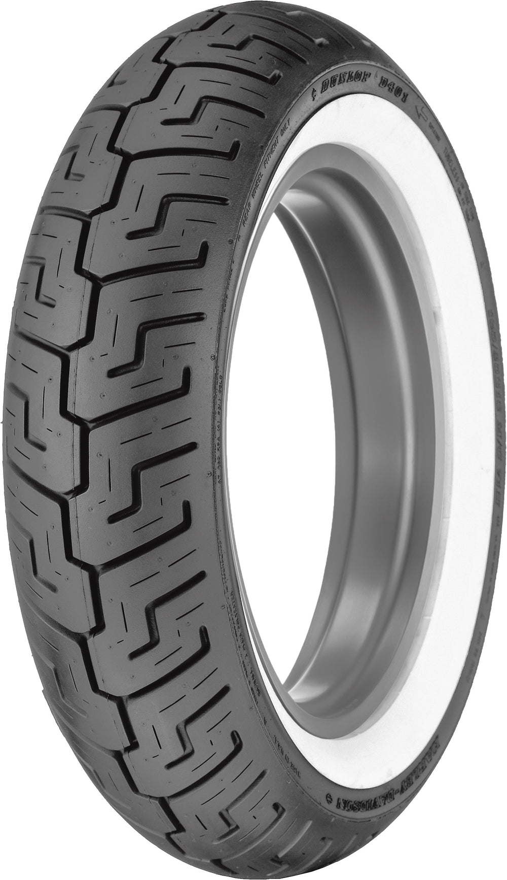 Dunlop D401 Whitewall Rear Tire, 150/80B16